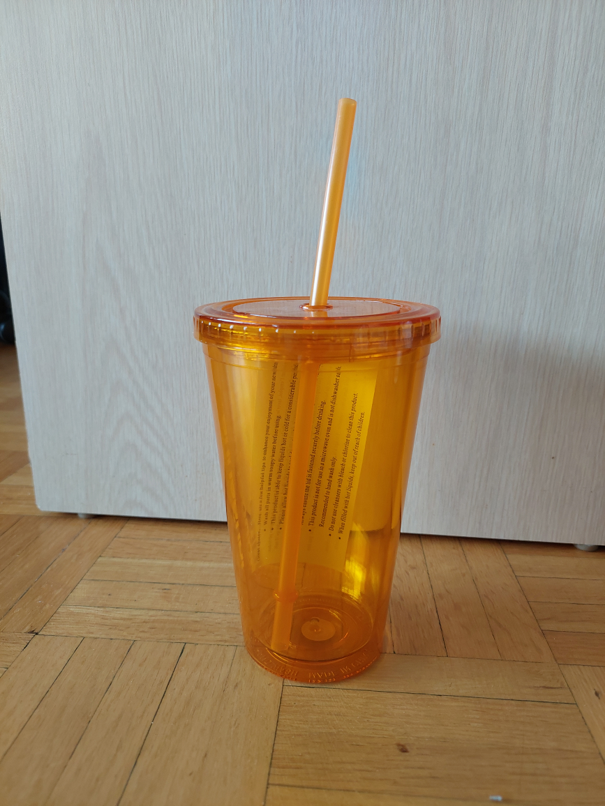 NEW reusable cup with lid and straw sippie - photo 2