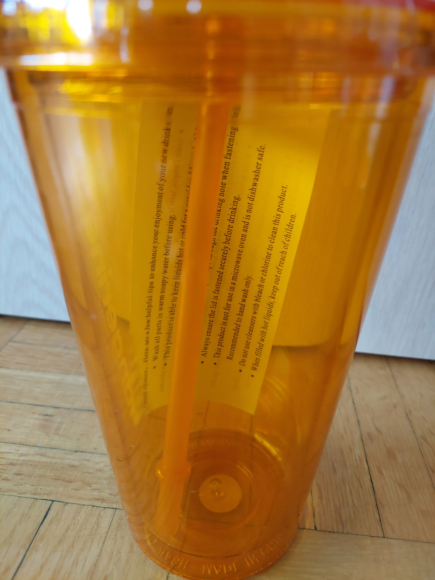 NEW reusable cup with lid and straw sippie - photo 3