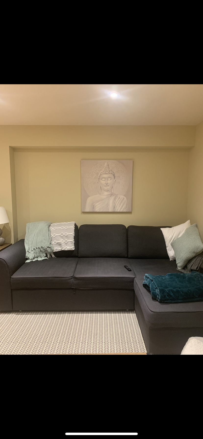 Structube sofa bed with storage
