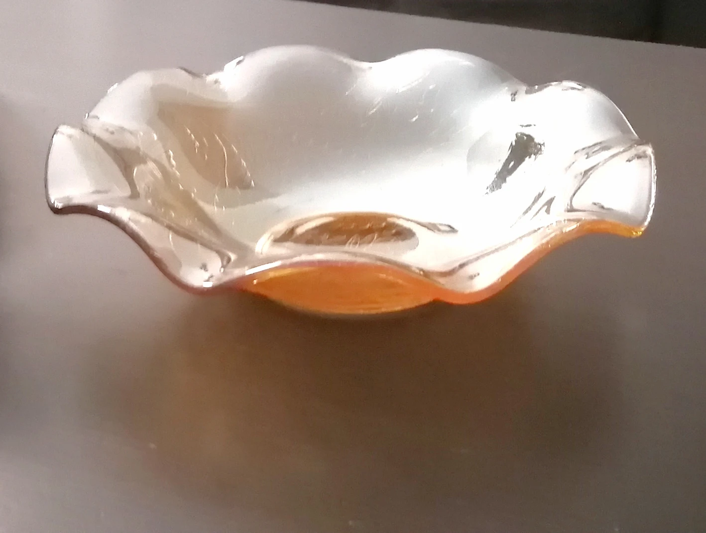 Ruffled Carnival Glass Bowl - photo 2