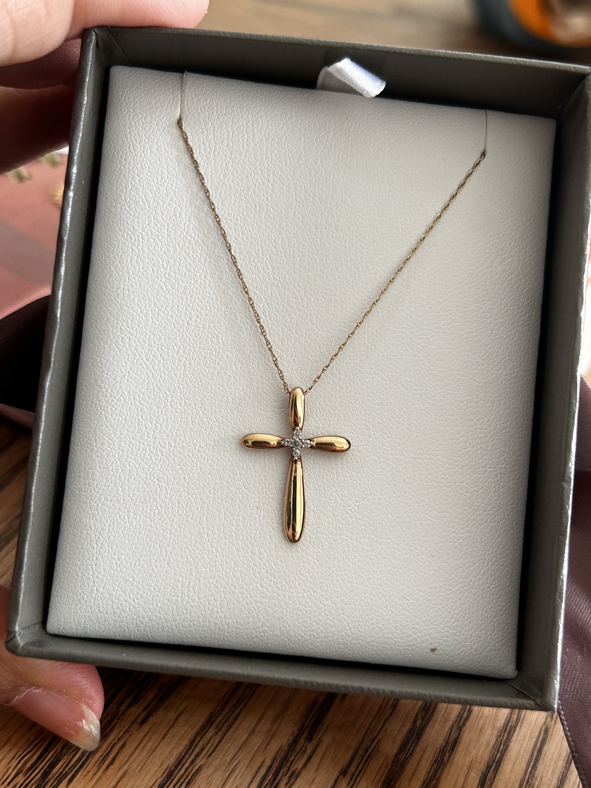 10K Cross Necklace thumbnail