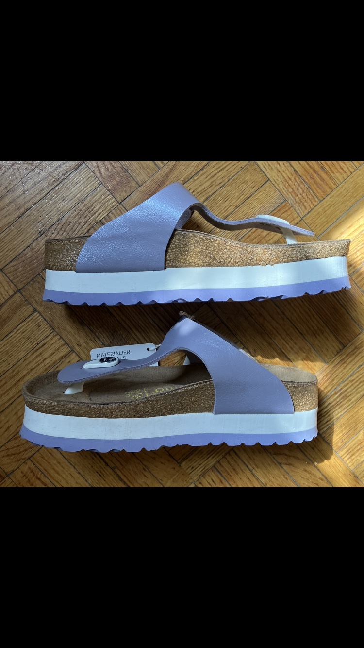 NWT Birkenstock Women’s Papillio Platform Sandals Size 5/35 👡🩴 💜 image indicator(4)