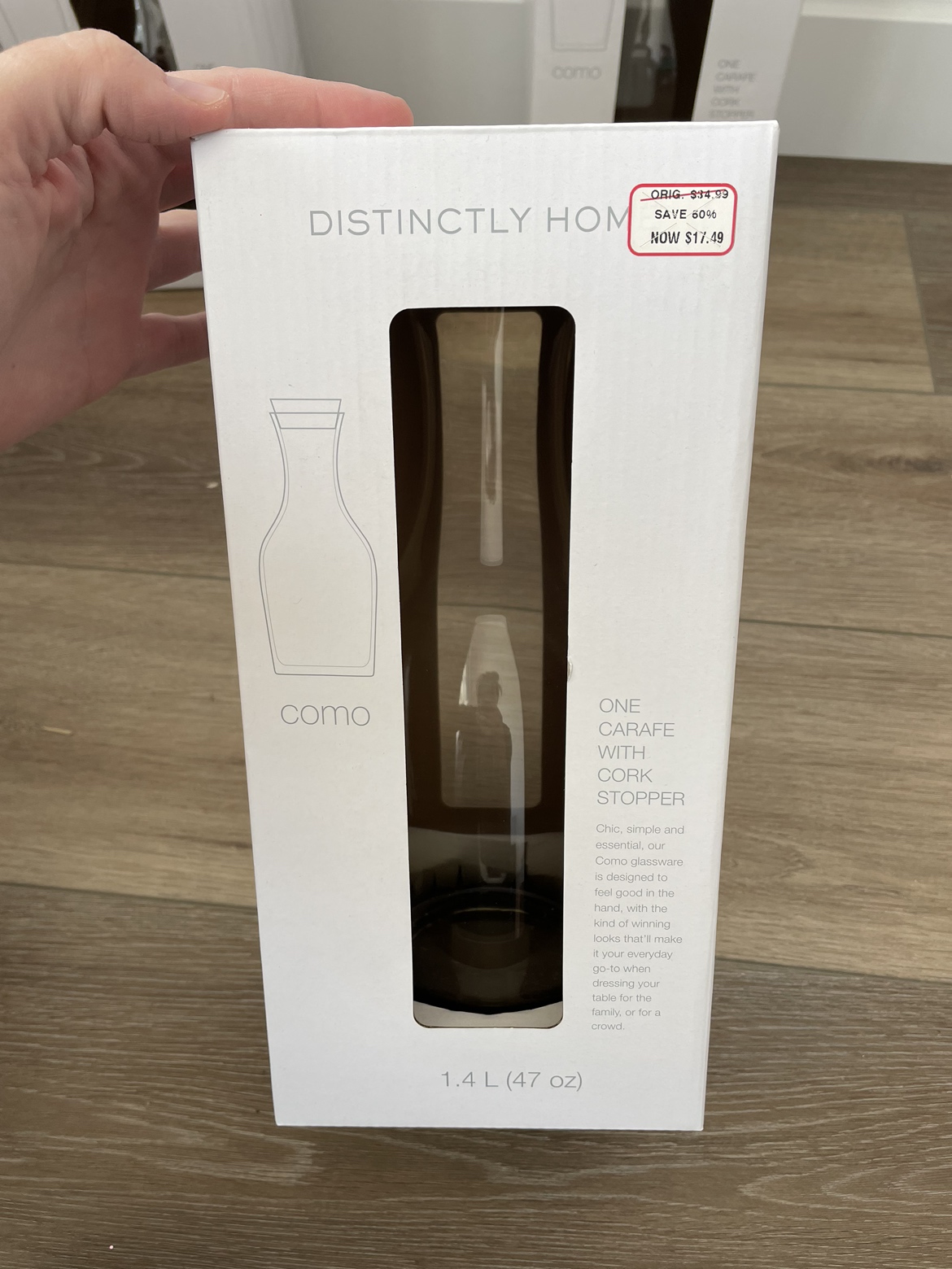 4 carafe with cork stopper - photo 2