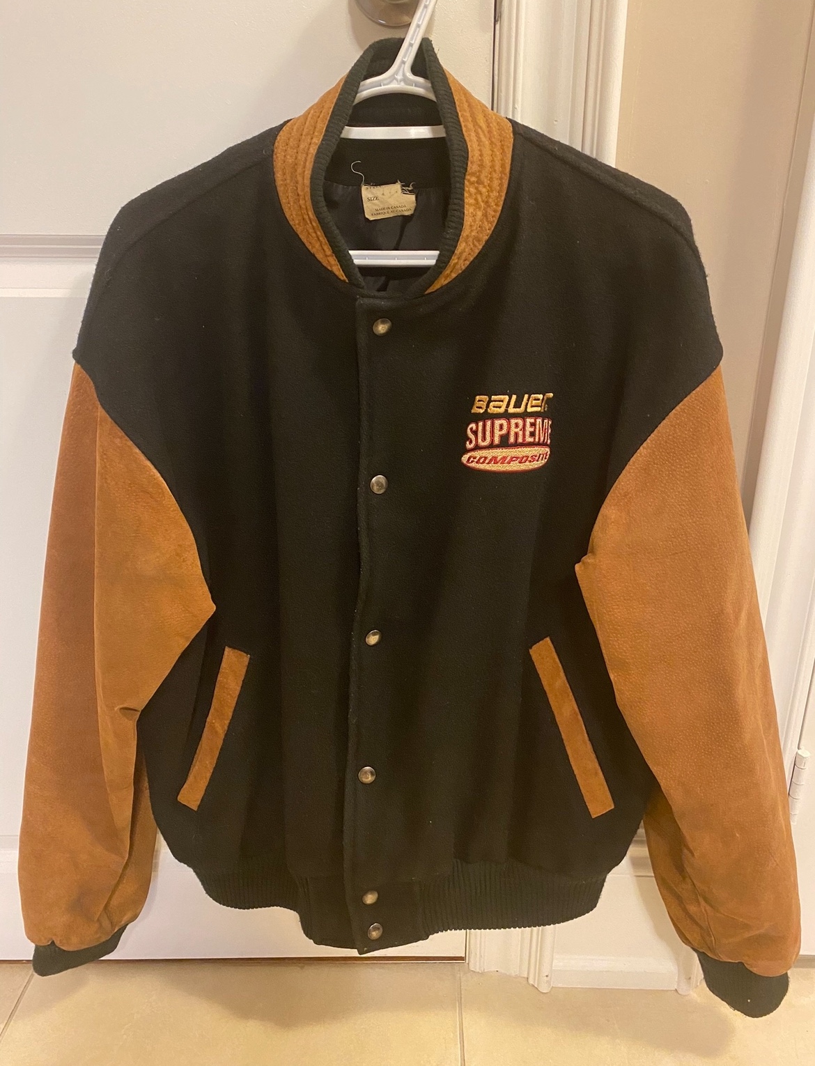 Vintage Varsity Bauer Hockey men’s jacket for sale