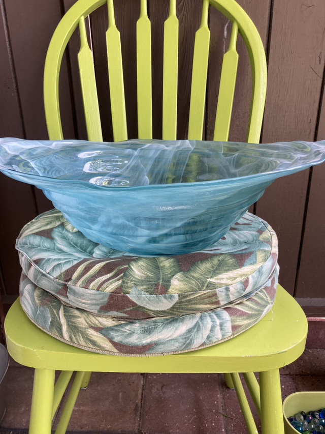 Beautiful large hand blown bowl image indicator(3)