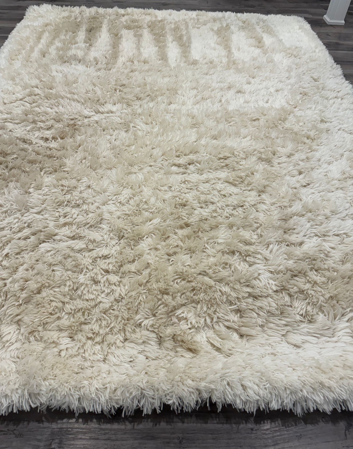 Shag Area Rug Ivory
