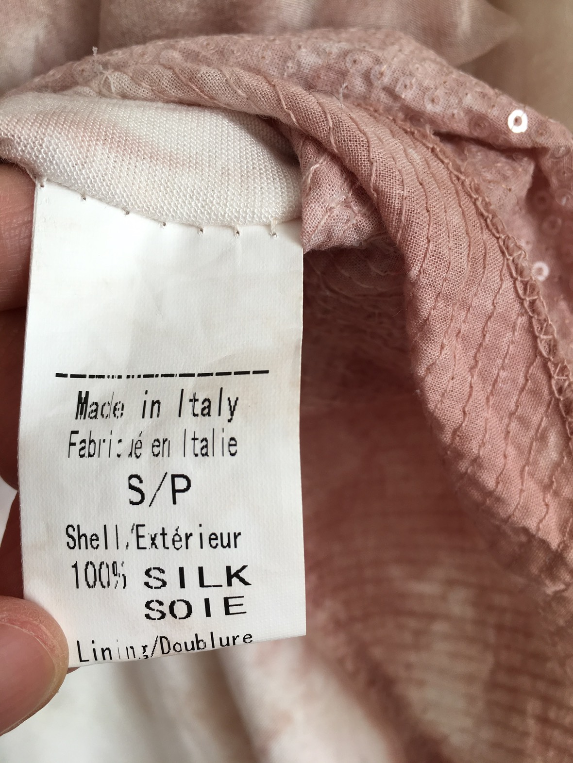 Silk layered sleeveless blouse • size S • Amanti • made in Italy image indicator(8)