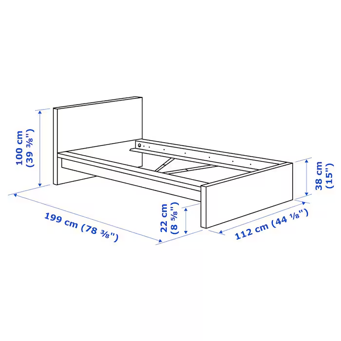 Ikea twin bed frame - Moving Sale - photo 2