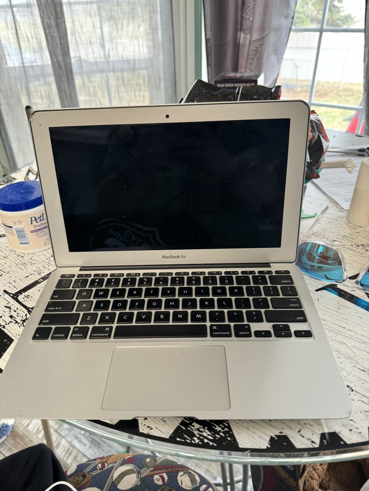 Mac book air 2011 stickers will be removed when bought