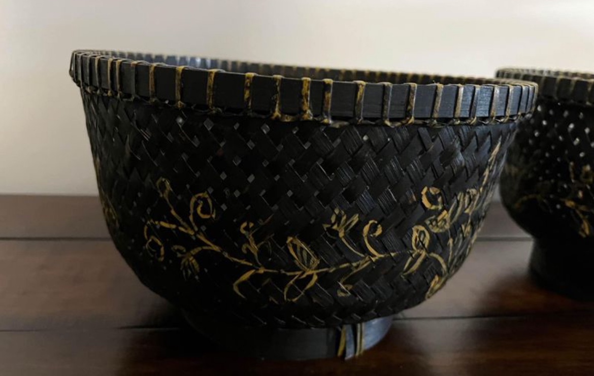 World Market Decorative Round Rattan Wicker Basket ~ Set of 2🥕 image indicator(3)