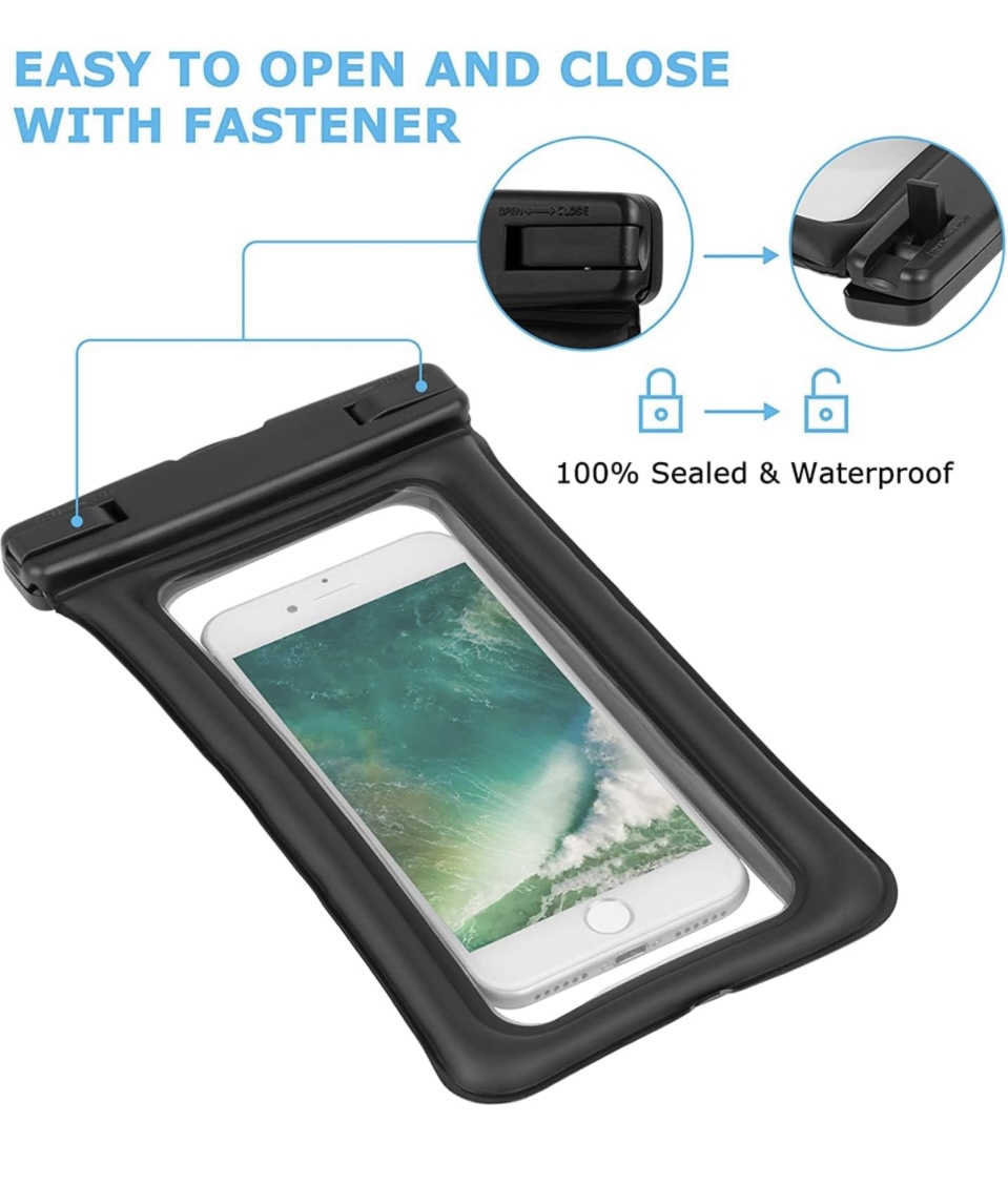 Universal Waterproof Phone Pouch, 2pc,Phone Waterproof Bag Case image indicator(4)