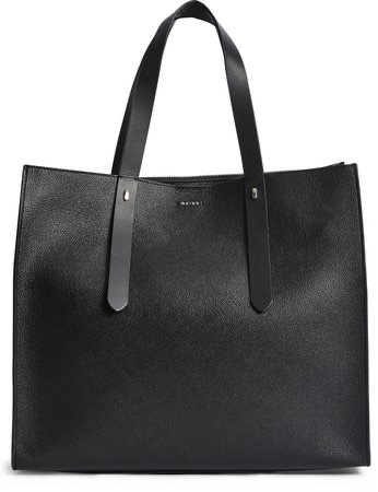 REISS Swaby Leather Tote Bag