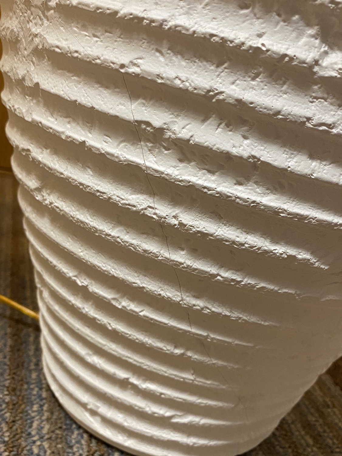 White Table Lamp with Clay base image indicator(7)