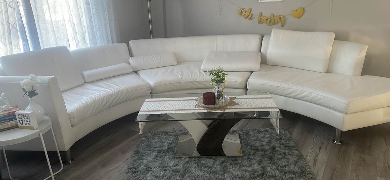 Leather sofa