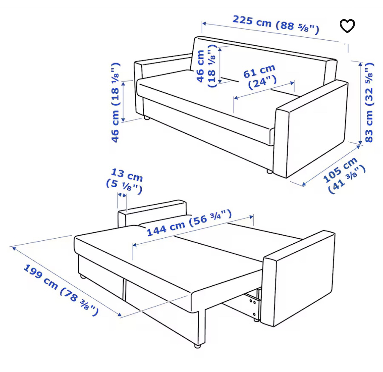 IKEA FRIHETEN Sofa Bed - photo 2