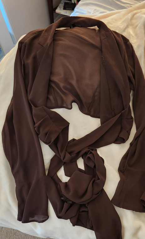 shear wrap shirt - photo 2