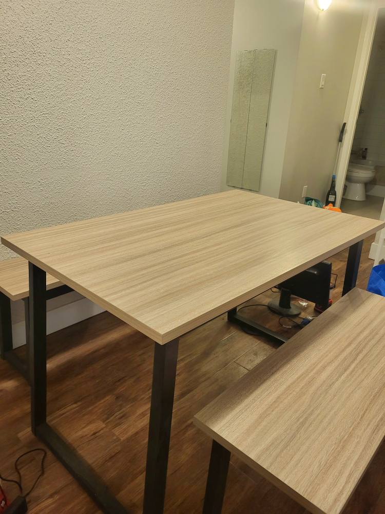 Ashley table set with 2 benches - photo 2