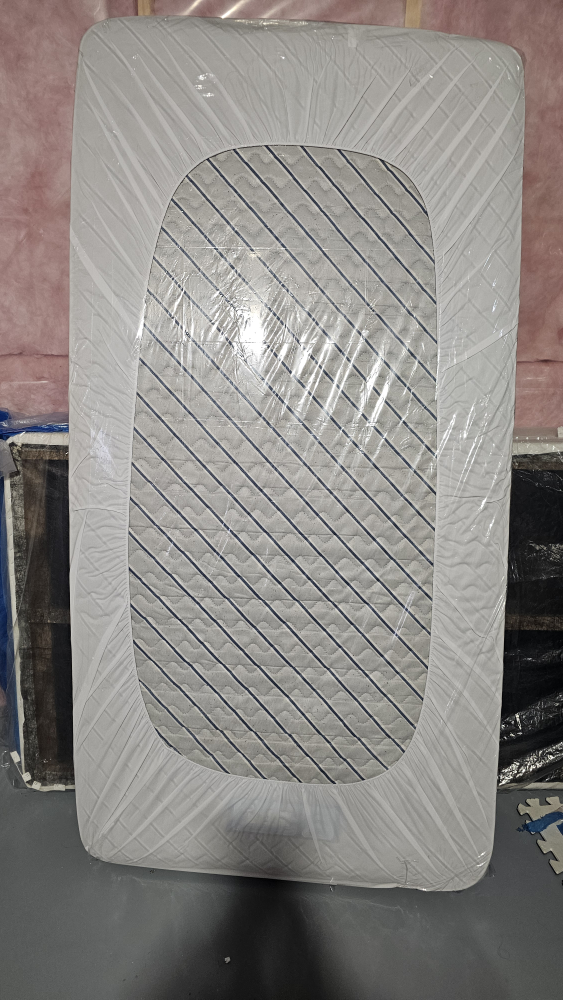 Single Mattress with Mattress Protector + Box Spring