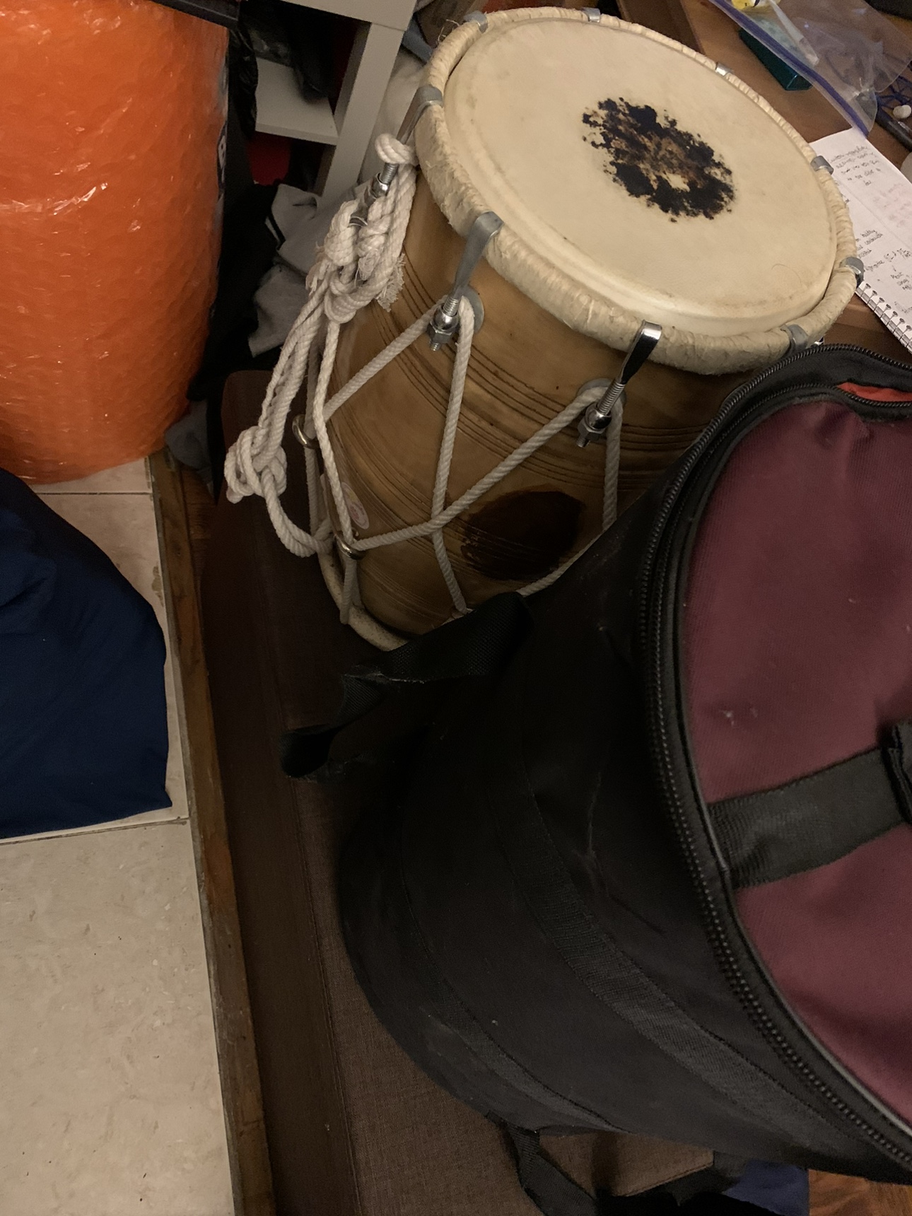 Dholak with cover - photo 4