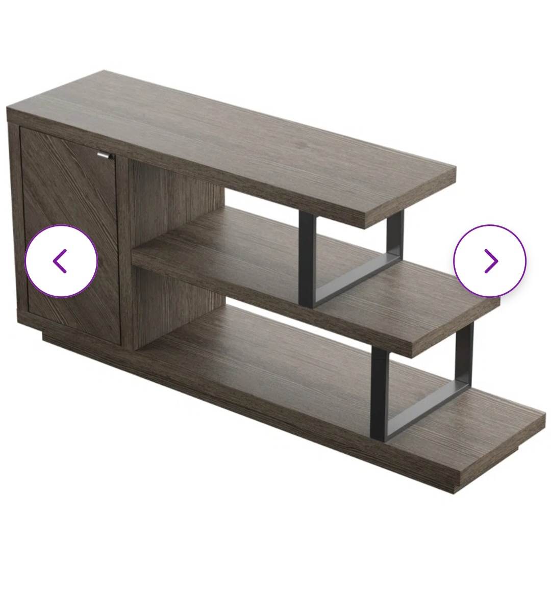 Hinkson 59.5'' TV Stand (Media Console) Dark Grey
