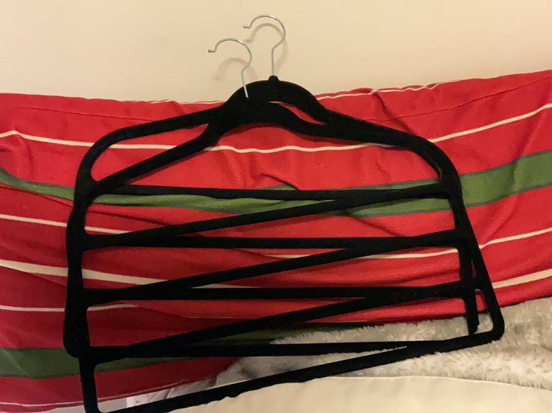 Like-new 45 Non-slip velvet clothes Hangers (Some never used) - photo 2