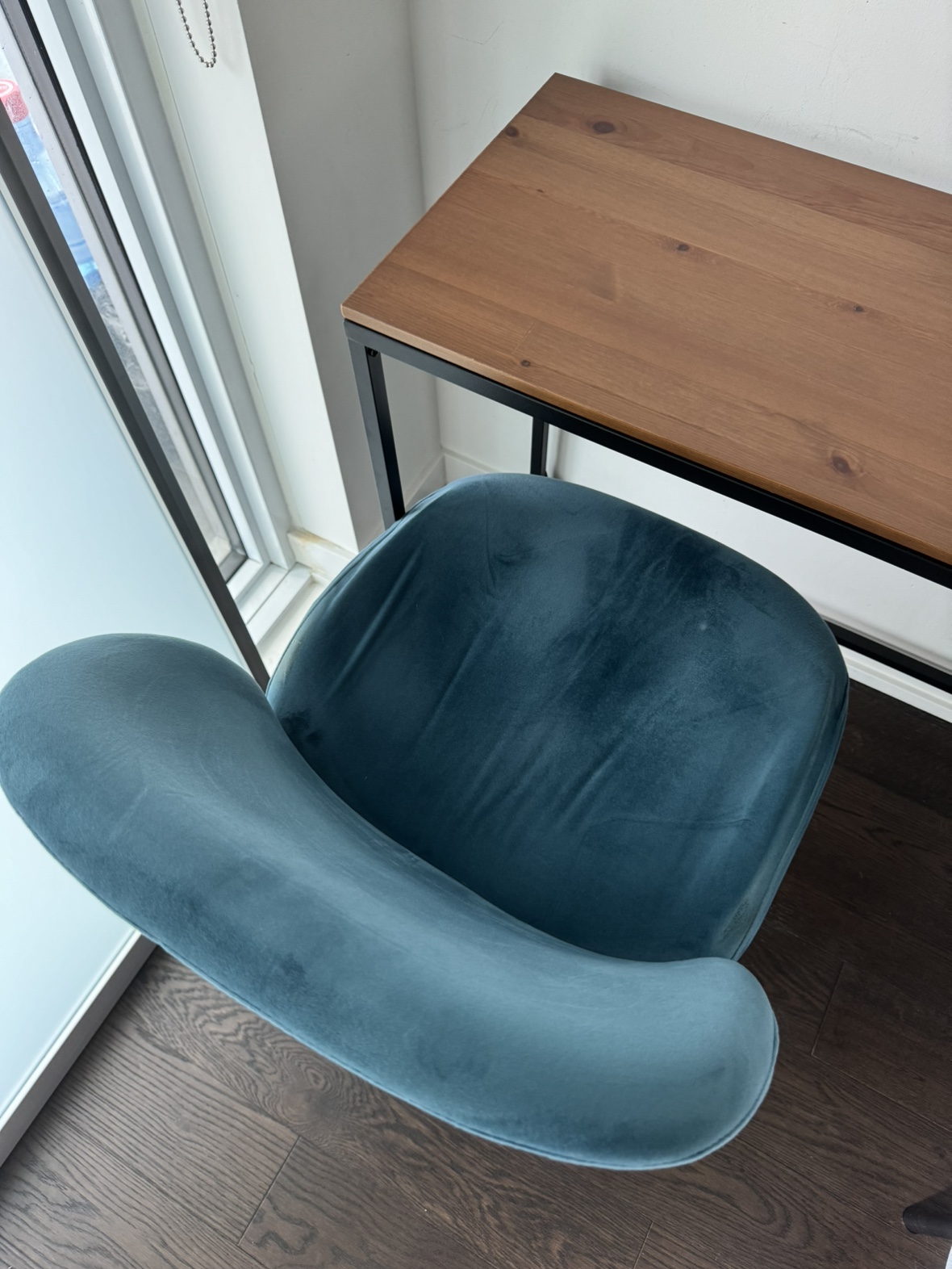 Velvet blue/navy chair - photo 2