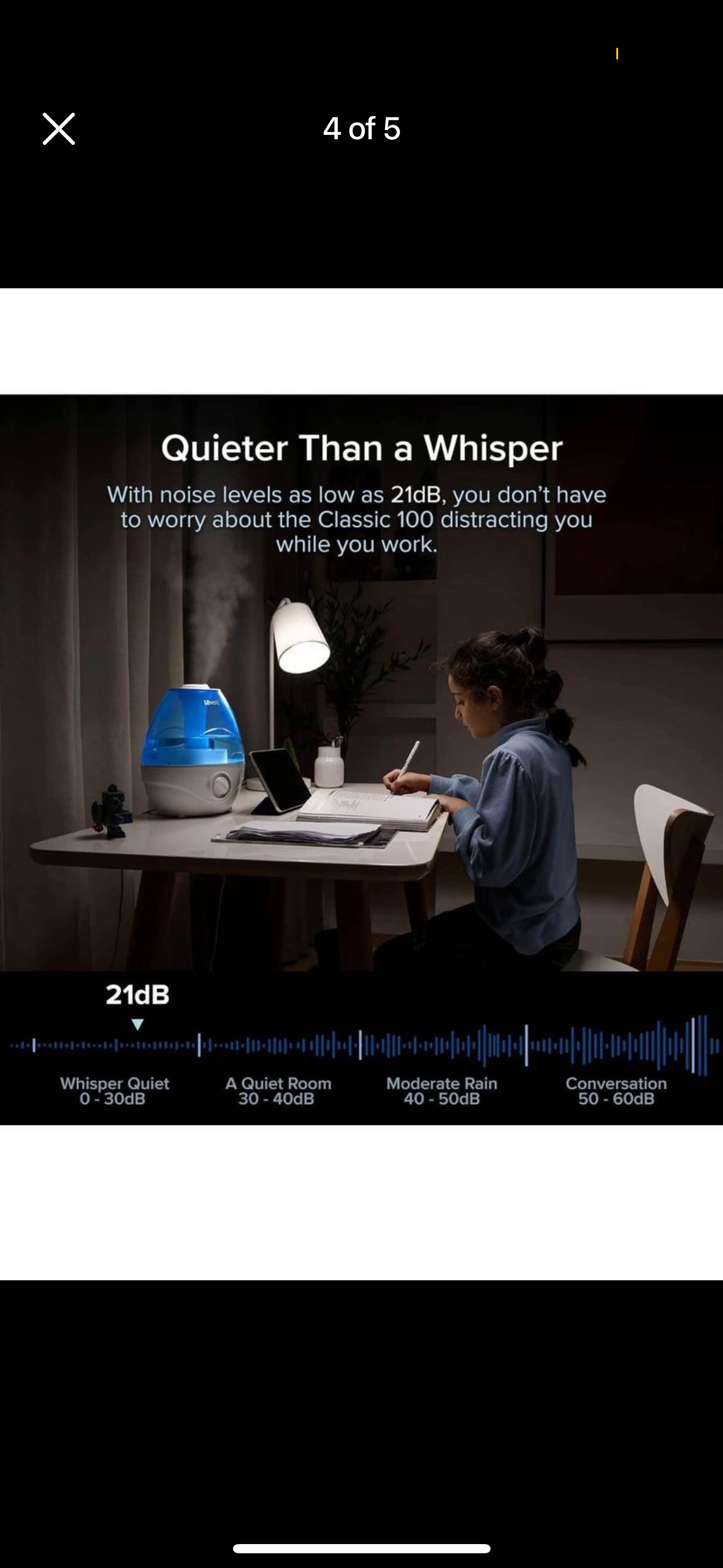 LEVOIT Humidifier for Large Room (2.4L Water Tank) image indicator(4)