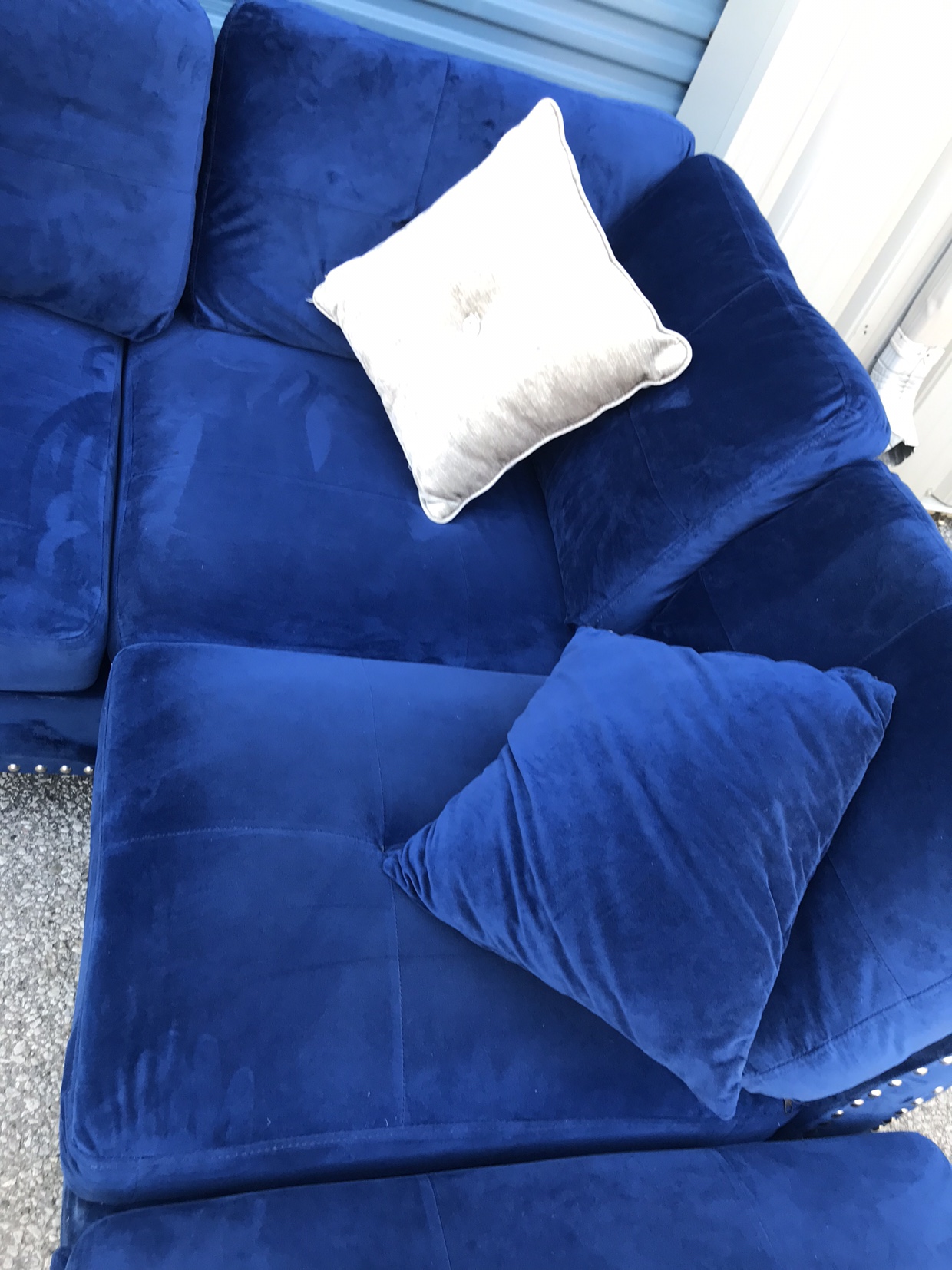 Big Corner Sofa Blue. - photo 4
