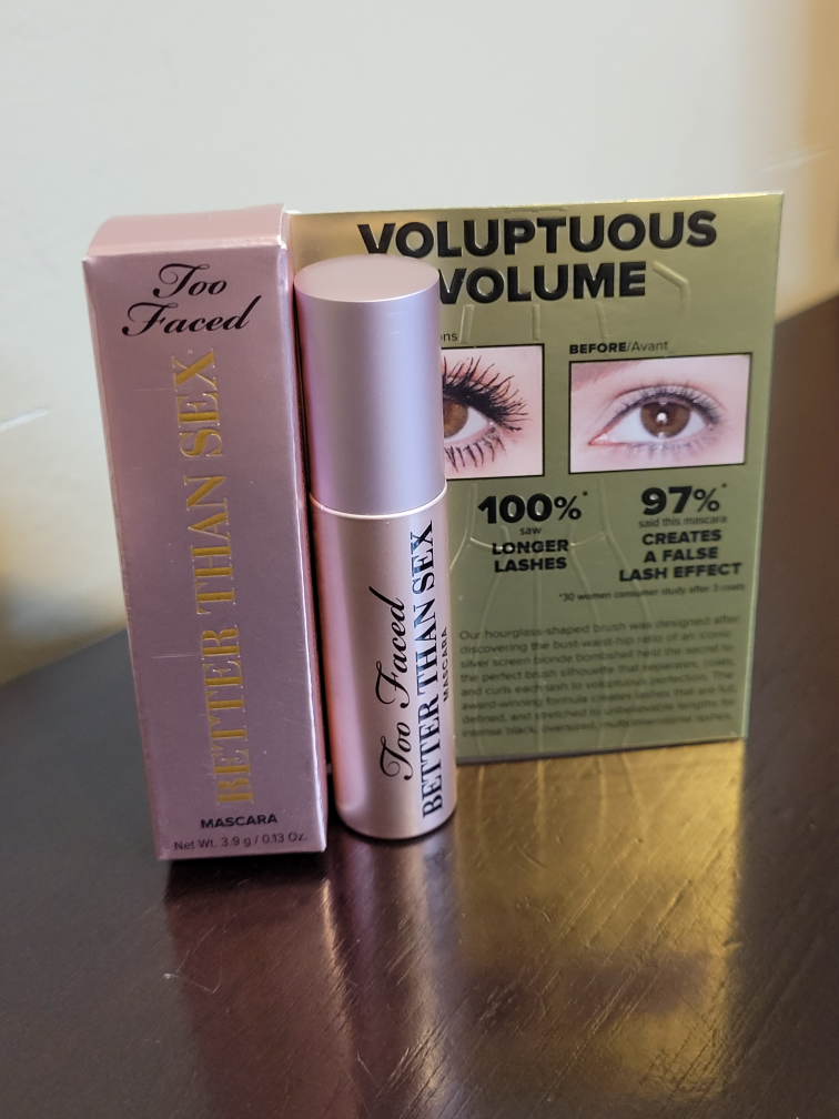 BNIB Mini Too Faced Better Than Sex Mascara in Black ❤️ thumbnail