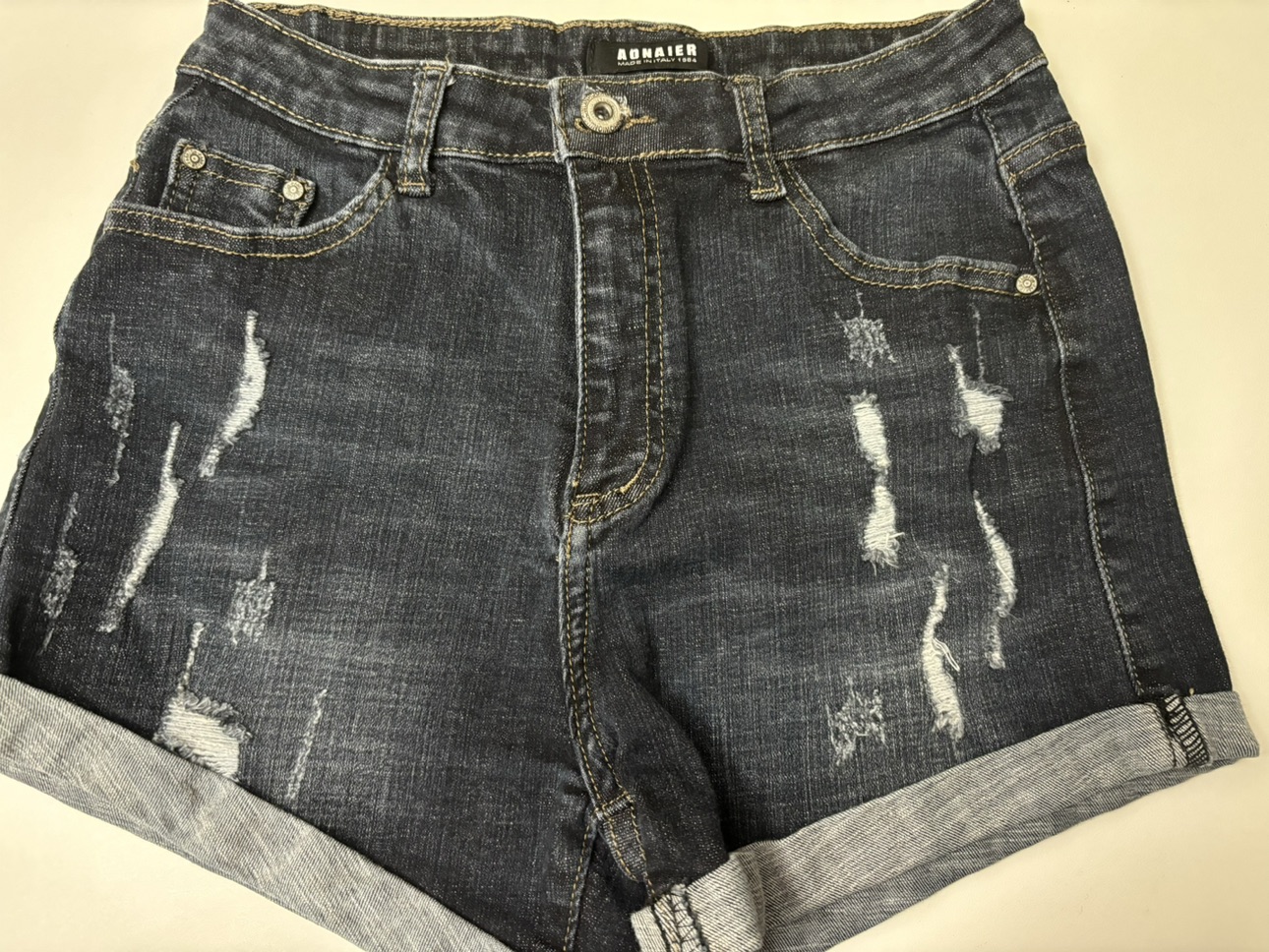 Denim Stretchy shorts thumbnail