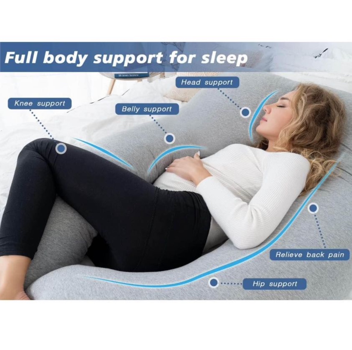 Maternity Body Pillow for Pregnant Women image indicator(2)