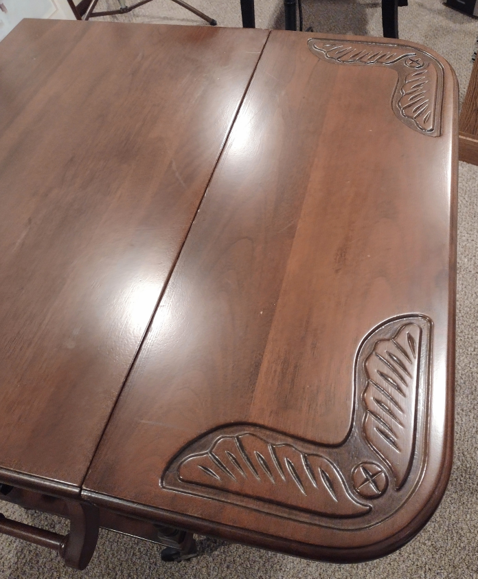 ANTIQUE DROP LEAF TEA CART image indicator(7)