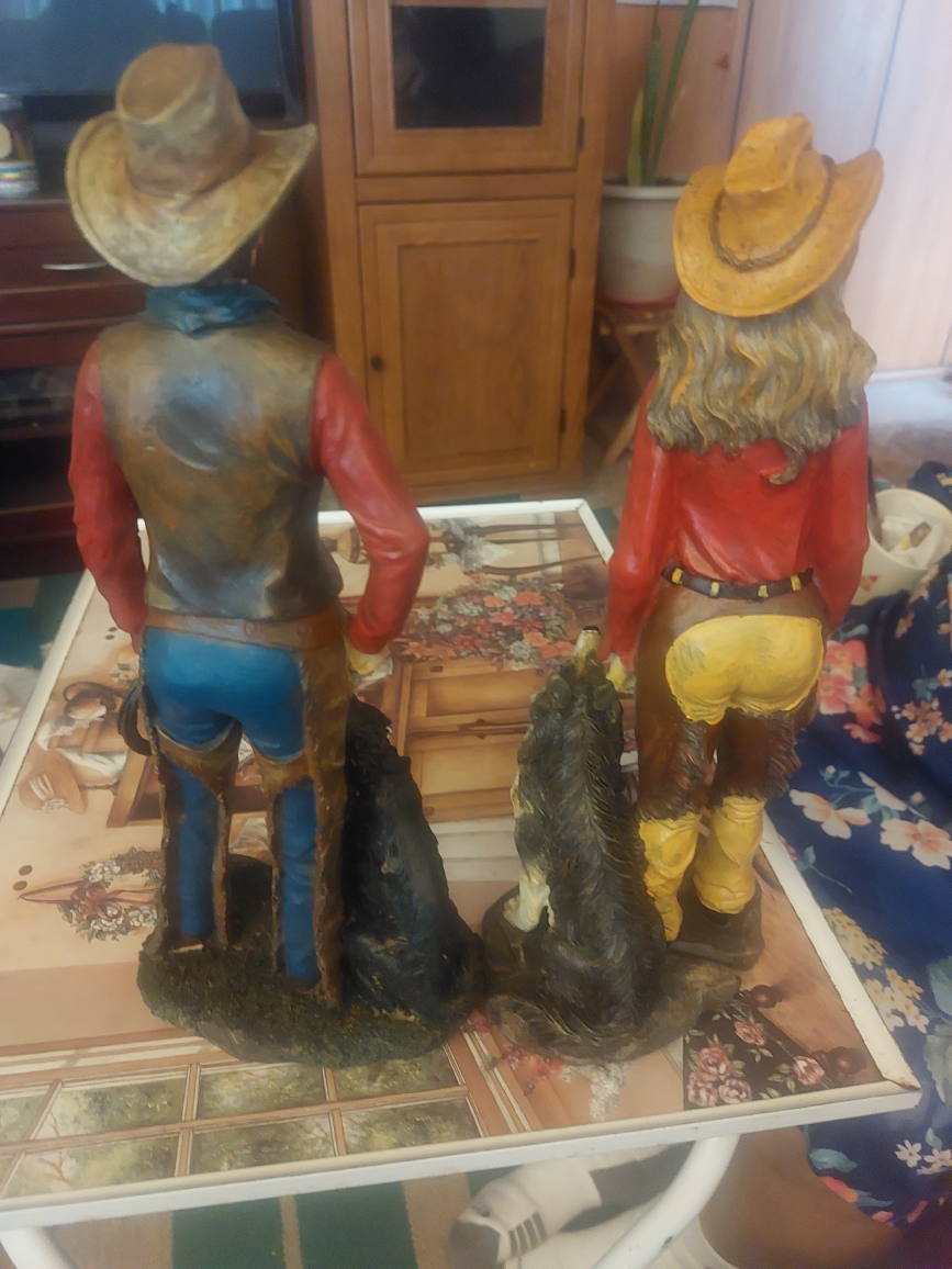 antique cowboys adult pair - photo 2