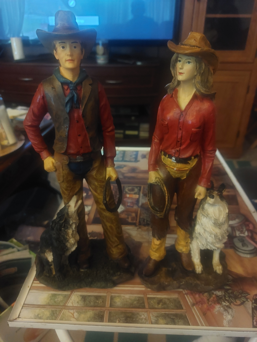 antique cowboys adult pair - photo 5