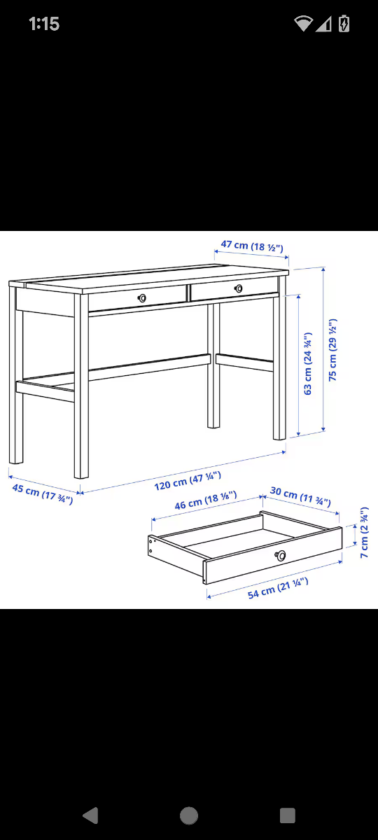 new unopened Hemnes white IKEA desk in white - photo 5