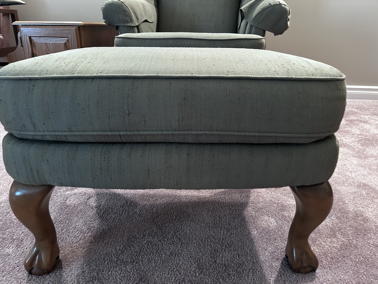 Upholstered Arm Chair and Ottoman - photo 5