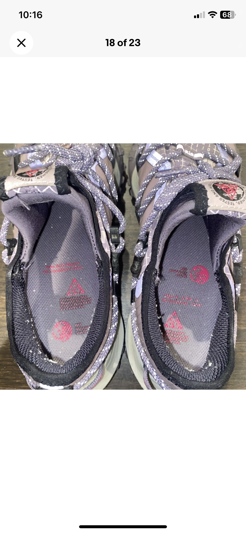 Nike ACG Mountain Fly Low Canyon Purple M Size 7.5 DQ1979-500 image indicator(9)