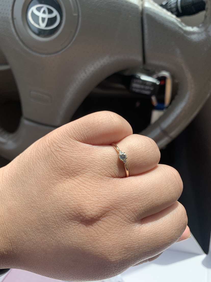 Aquamarine Diamond Ring