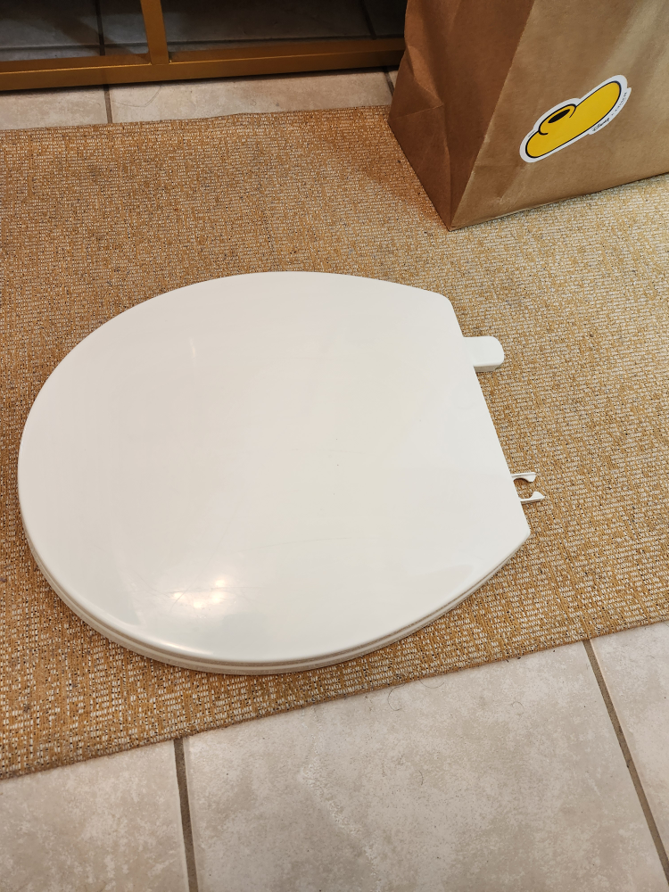 plastic toilet seat standard size thumbnail