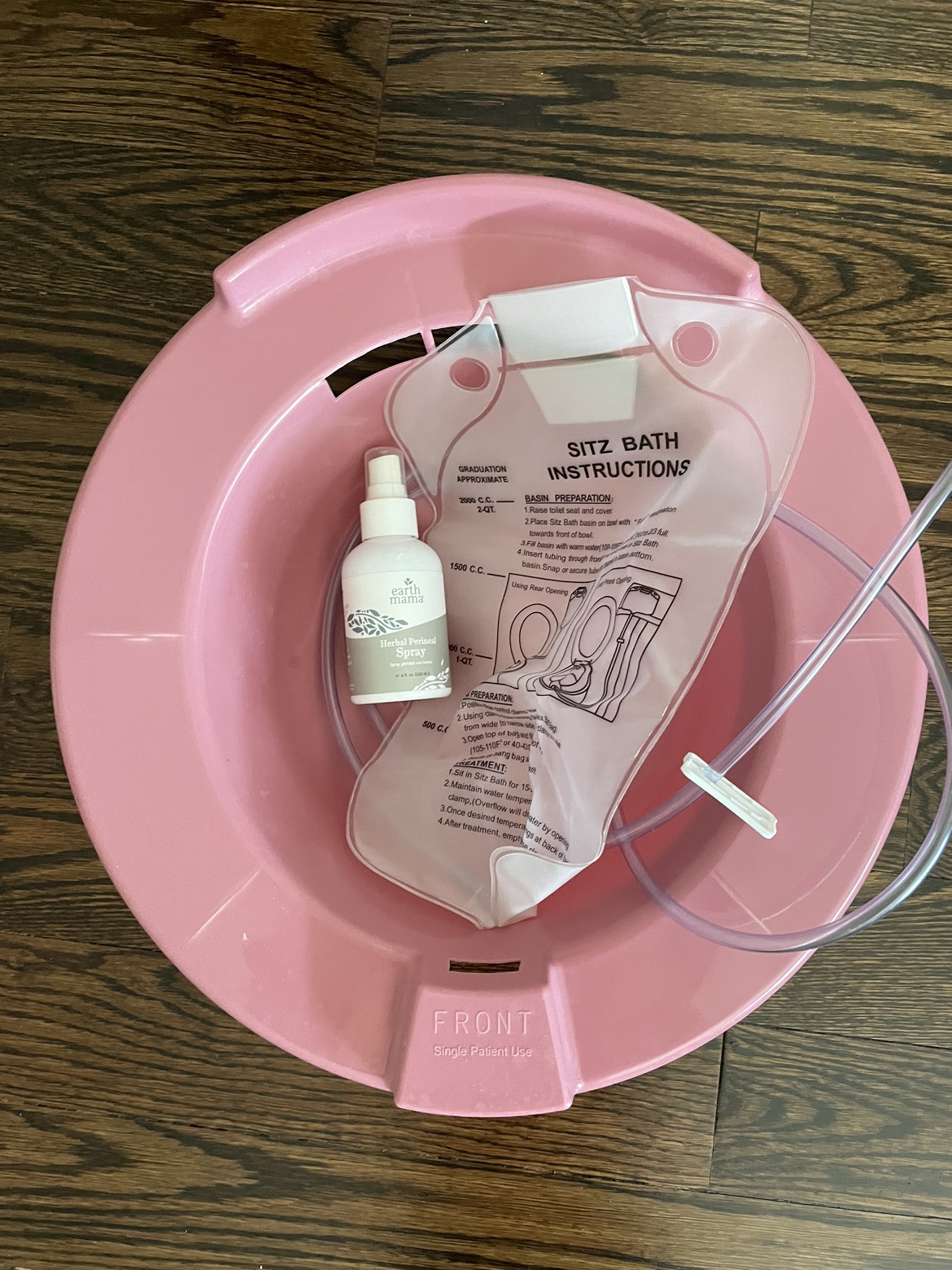 Sitz bath with Earth Mama perineal spray - photo 2