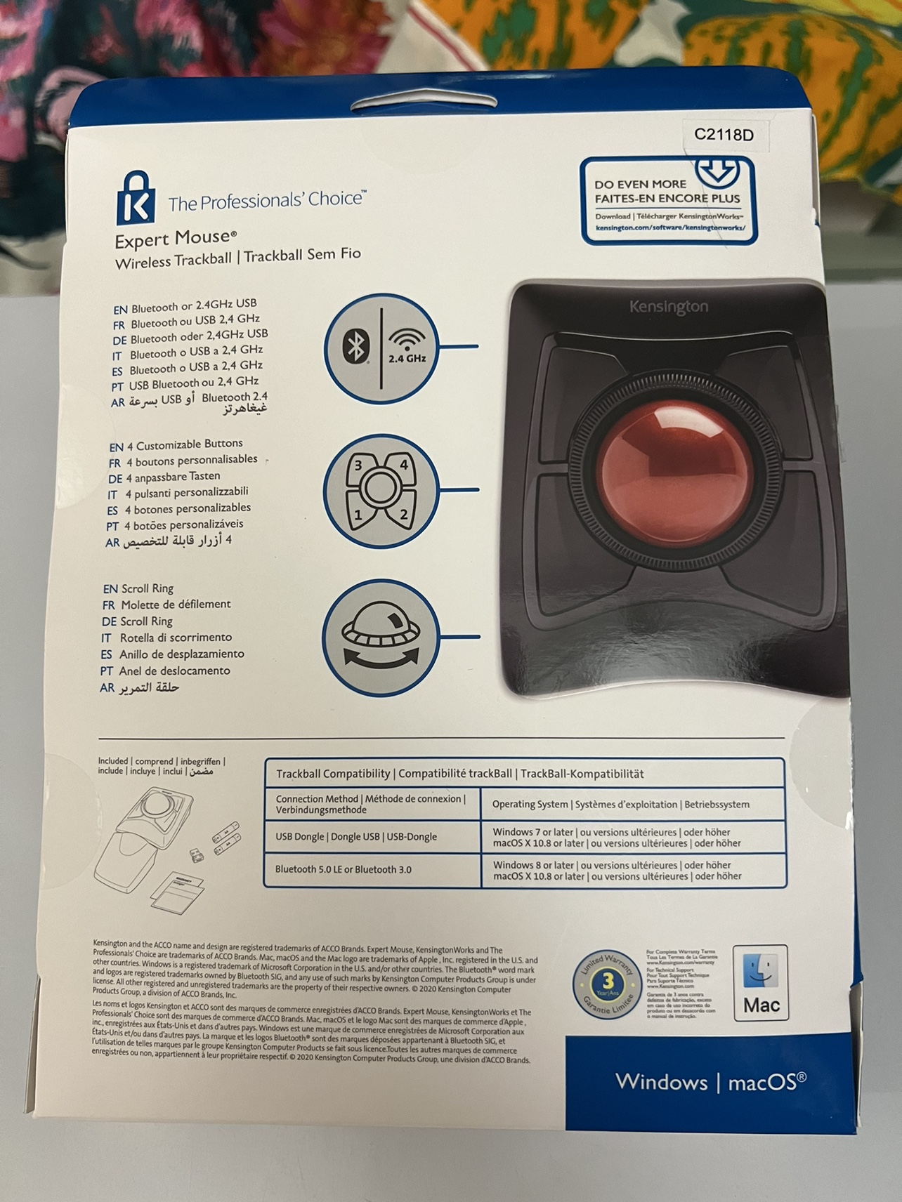 Kensington wireless mouse : ergonomic mouse - photo 3