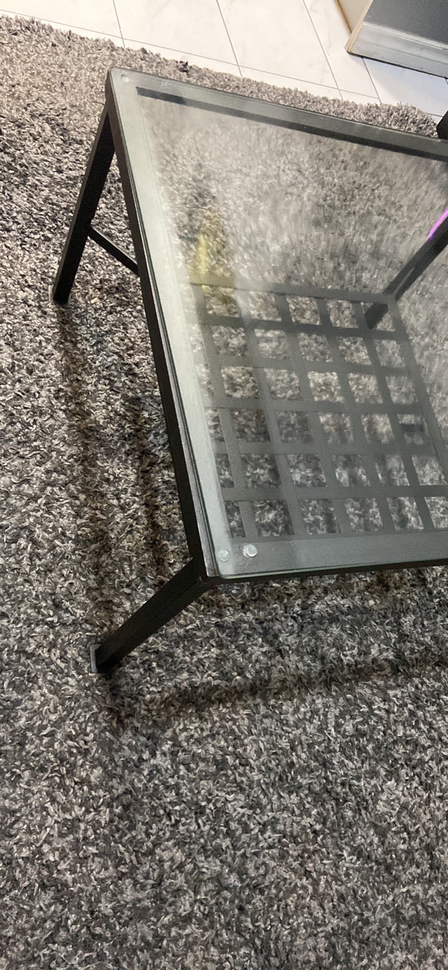 Set of 3 Glass Coffee Table