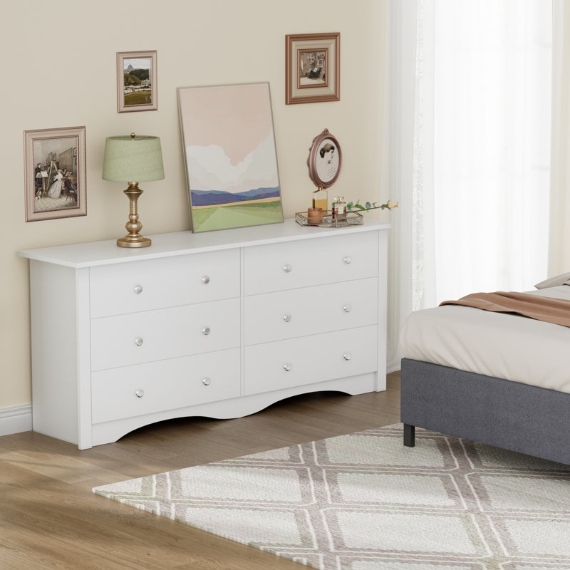 *SEALED IN-BOX* White Angelynn 6-Drawer Double Dresser - photo 2