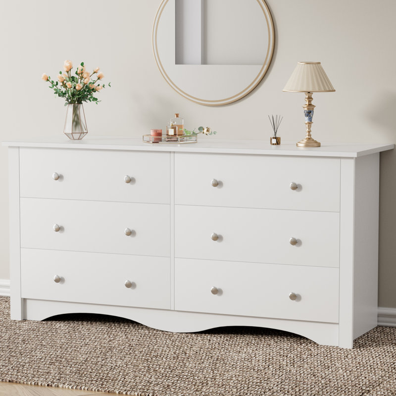 *SEALED IN-BOX* White Angelynn 6-Drawer Double Dresser - photo 3