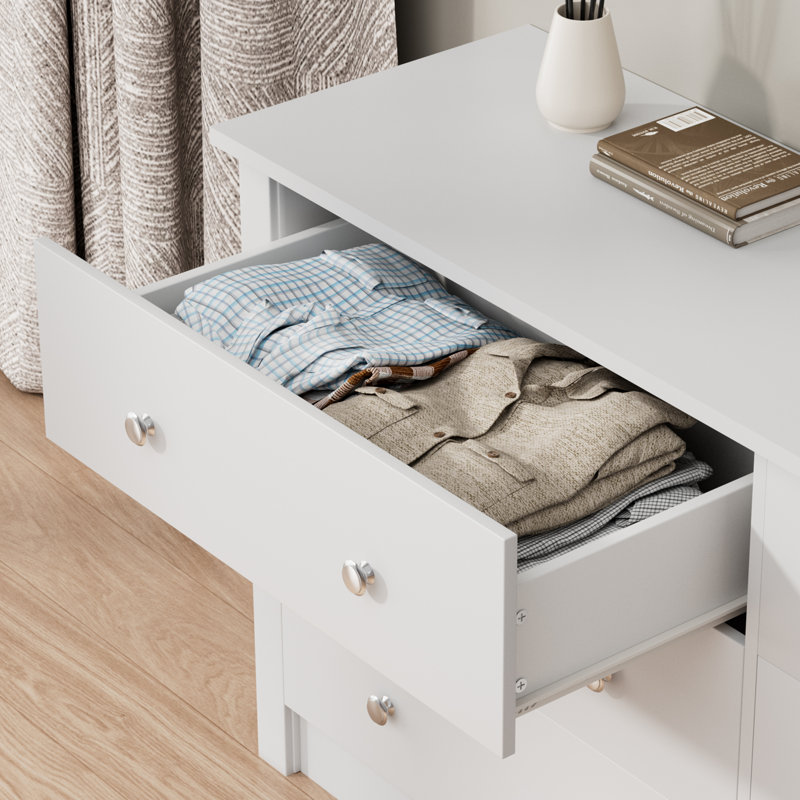 *SEALED IN-BOX* White Angelynn 6-Drawer Double Dresser - photo 5
