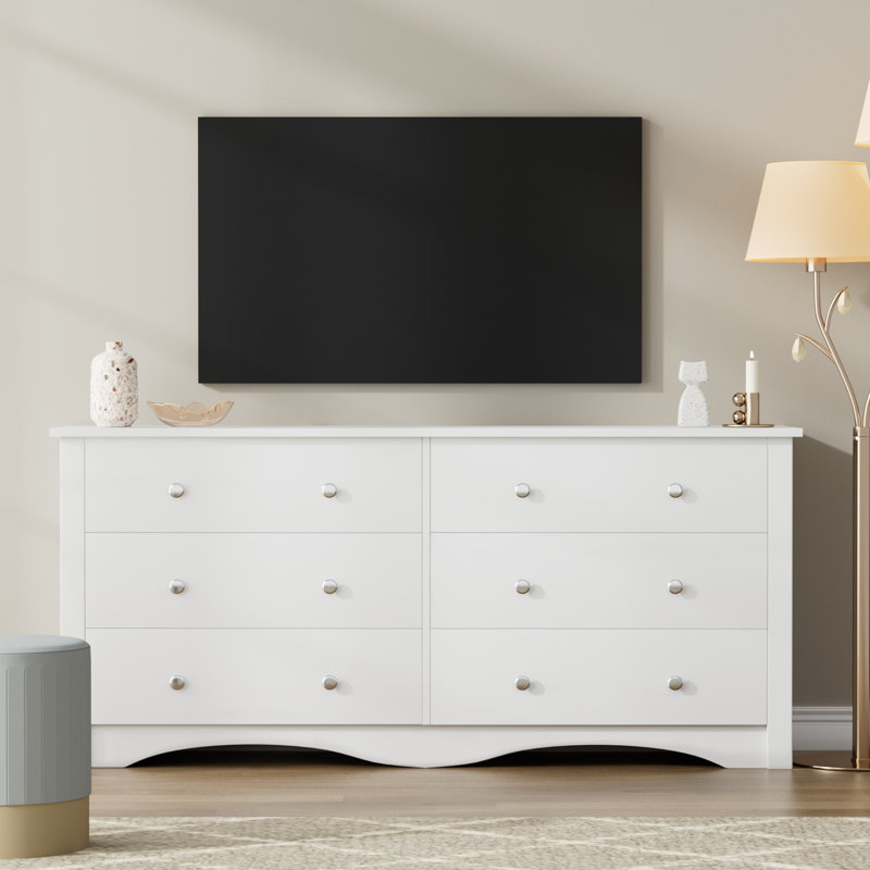 *SEALED IN-BOX* White Angelynn 6-Drawer Double Dresser
