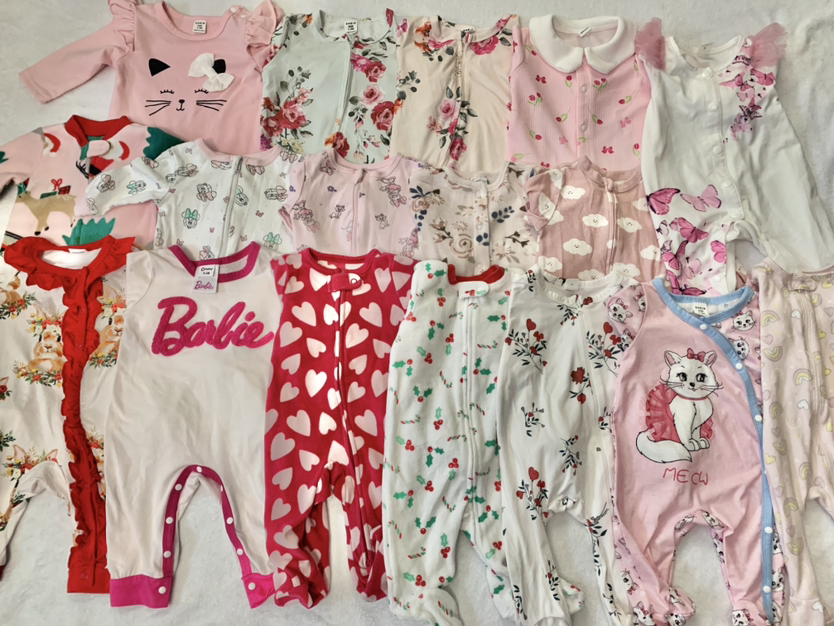 Baby Girl Sleepers 0-3 Months thumbnail