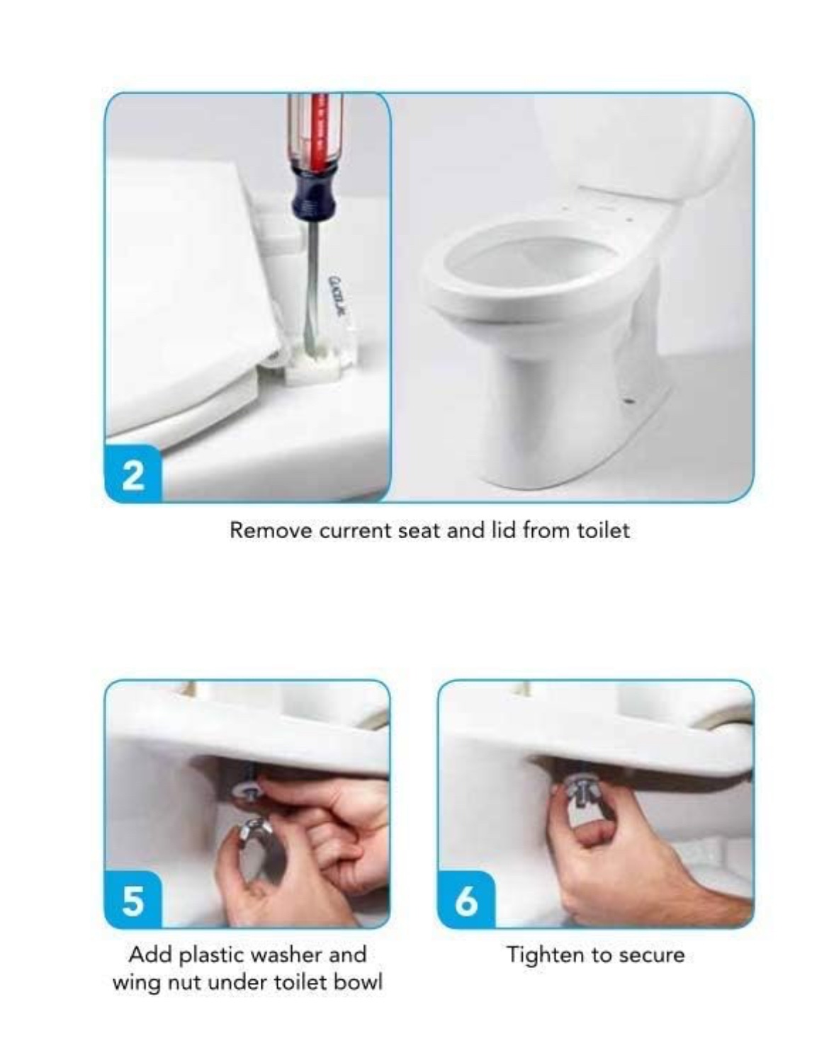 New Pack Hinged Toilet Seat Riser image indicator(5)