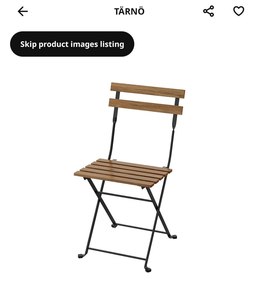 ikea TARNO (outdoor) chair