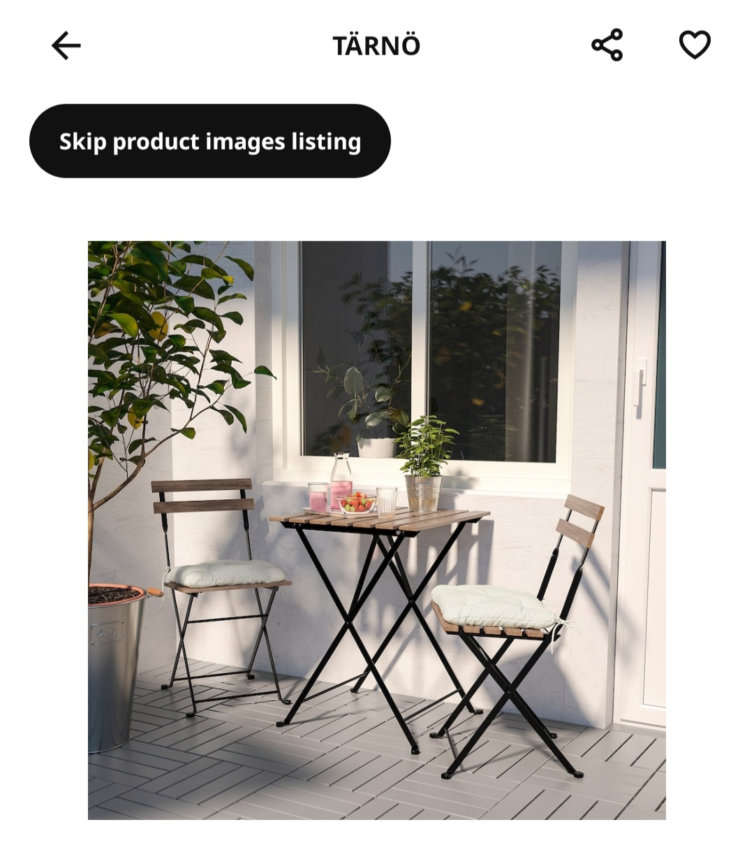 ikea TARNO (outdoor) chair - photo 3